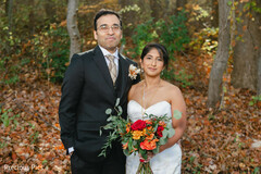 A Bride and Groom's Rustic Charm