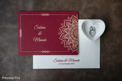 A Wedding Invitation and Ring Holder A Wedding Invitation and Ring Holder