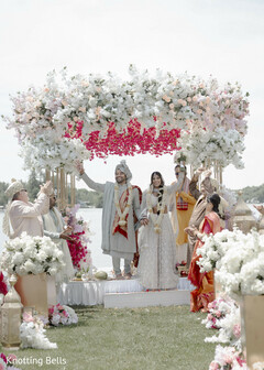 Bride and Groom's Happy Moment