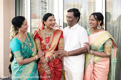 Family Embrace on a Wedding Day