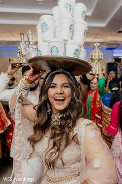 A Bride's Playful Starbucks Moment A Bride's Playful Starbucks Moment