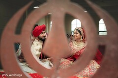A Couple's Artistic Wedding Portrait A Couple's Artistic Wedding Portrait
