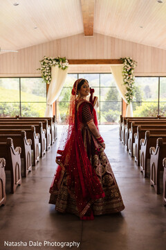 The Bride’s Graceful Stance