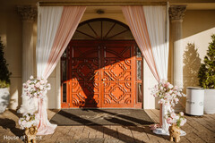 Draped Floral Entrance