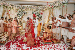 Celebrating Love with Every Petal Tossed