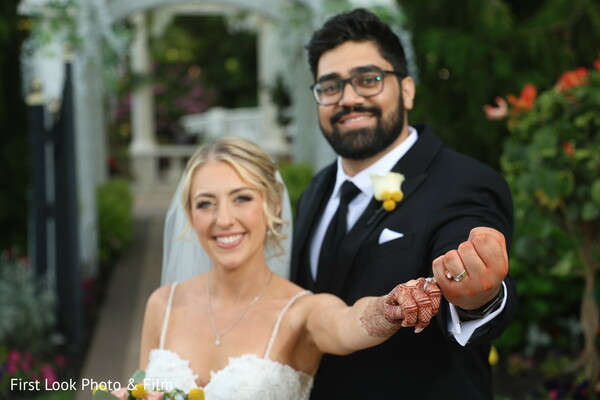 just married,joyful couple,wedding celebration,bride and groom,south asian groom,western bride