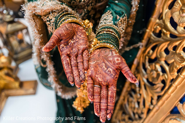 bridal mehndi,henna close-up,indian wedding jewelry,bangles and rings,henna palms,bride adornment,cultural detail,wedding hands,bridal beauty,intricate tradition
