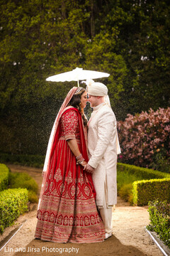 A Garden Moment Beneath the Parasol