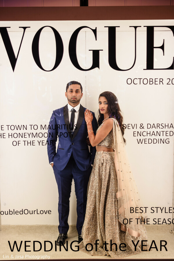 wedding editorial,magazine style couple,south asian wedding glam,vogue inspired wedding,stylish bride and groom,wedding of the year,editorial wedding portrait,glamorous wedding photo,modern couple,luxury love story