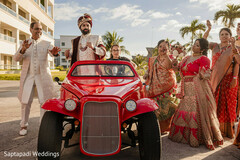A Groom with Style on Wheels