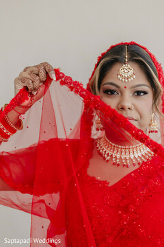 Scarlet Stare: Elegance in Every Detail