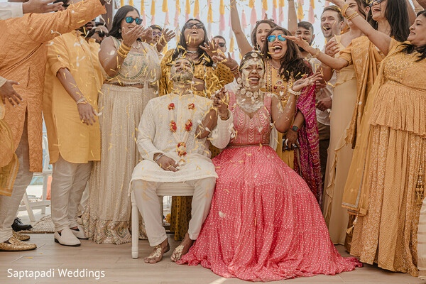 Petals, Laughter & Love: A Haldi Moment to Remember