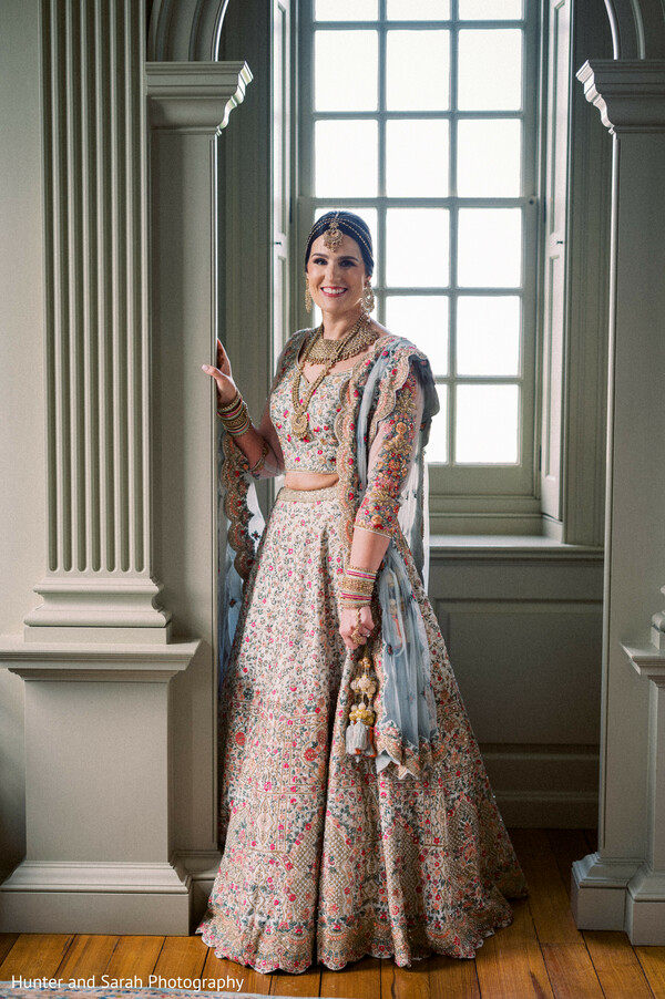 Elegance in Embroidery: A Bridal Moment to Remember"