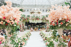 Bridal Radiance Under the Dome