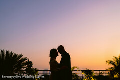 Silhouettes in a Sunset Symphony