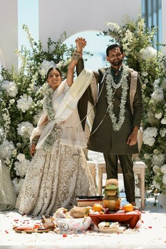 A Triumphant Wedding Moment