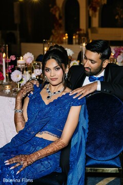 Chic Reception Couple Portrait