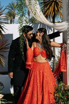 Bold & Romantic Sangeet Portrait