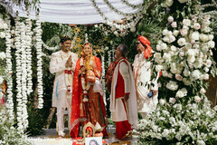 Sacred Vows Beneath Florals