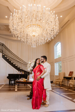 A Grand Entrance Beneath Crystal Chandeliers