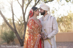 A Sacred Pause in Crimson and Ivory