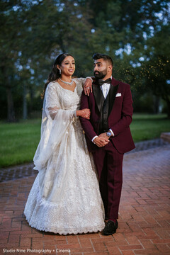 Glamour in the Moonlight: A Perfect Wedding Moment