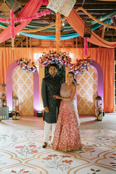 Framed by Flowers and Festivity