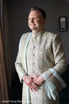 A Groom’s Glow Before the Ceremony