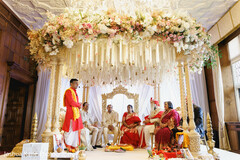 Sacred Vows Under Ivory Florals