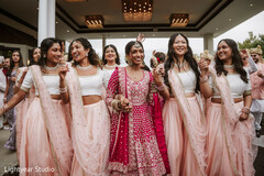 Blush Bridesmaids & a Bride in Bloom