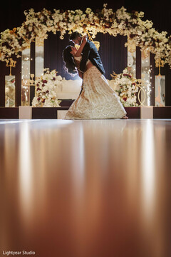 A Dance Beneath Cascading Blooms