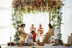 Sacred Vows Beneath Blush Blooms