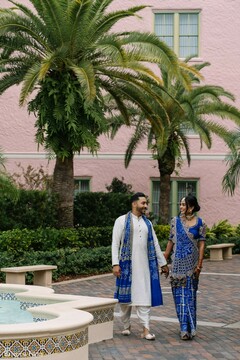 Blue Hues & Palm Views