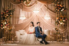 Elegance Draped in Gold and Light