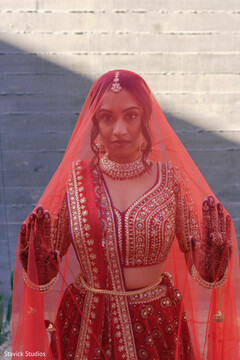 A Bold Bridal Moment