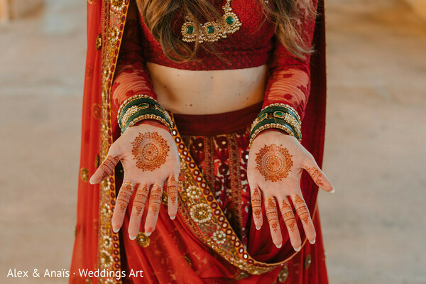 mehndi design,bridal henna,indian bride details,henna close up,bridal accessories,wedding details,cultural tradition,hand jewelry,intricate patterns,bride styling