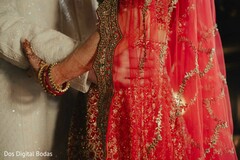 Wrapped in Crimson Elegance