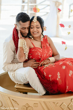 Romance Draped in Red and Gold