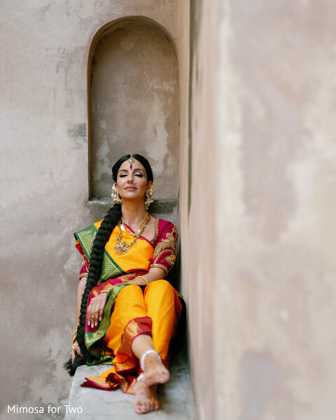 bridal portraits,silk sari,traditional attire,south indian wedding,bridal fashion,cultural elegance,bridal jewelry,classic beauty,wedding portraits,heritage style