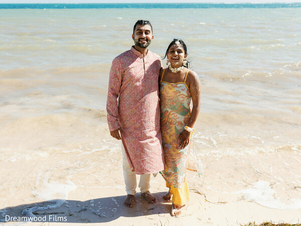 beach portraits,bride and groom,couple portraits,destination wedding,tropical wedding,candid moments,beach wedding,pre wedding,ocean views,indian wedding