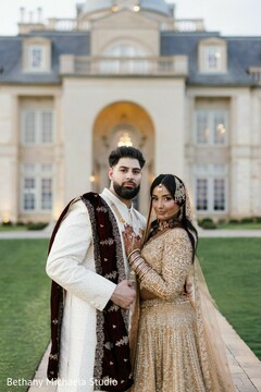 Couple's Elegant Outdoor Portrait