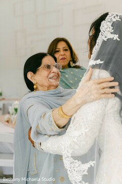 Bridal Moment: Grandmother Embraces Bride
