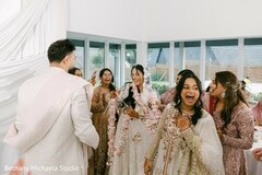 Wedding Celebration with Floral Garlands