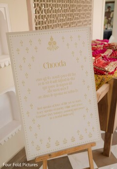 Chooda Ceremony Sign
