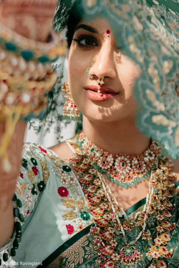 bridal close up,bridal jewelry,silk saree,bridal portrait,mehndi,editorial portrait,indian bride,traditional attire,wedding beauty,south indian bride
