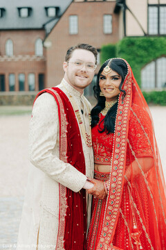 A Perfect Match in Ivory & Crimson
