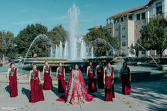The Bridal Squad in Burgundy