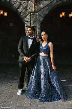 Blue Hues & Black Tie Romance