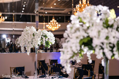 Elegant White Floral Centerpieces for a Grand Reception