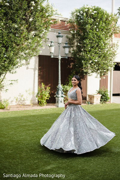 south asian wedding,silver lehenga,pre-wedding fashion,outdoor portrait,elegant attire,bridal fashion,wedding inspiration,lehenga,portraits,hair &amp; makeup